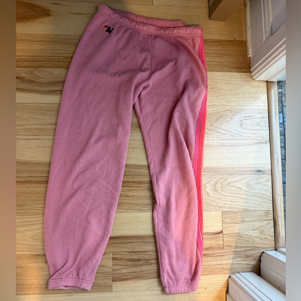 Pink Aviator Nation sweatpants